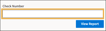 Check number field with a yellow highlight box around it.